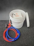 Vevor Tankless Water Heater Flushing Descale Kit With Pump & 3.7 Gallon Pail Open. Price: $60.00.
