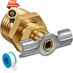 Dreyoo Pack 1/2'' Rv Water Heater Replacement Drain Valve With 2, Brass New. Price: $22.99.