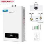 Mizudo 5.1GPMTANKLESS Water Heater Propane Gas 120,000 Btu For Whole House New. Price: $499.99.