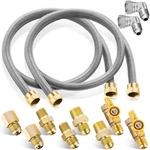 Saillong Pack 24 Inches Gas Hose Connector Universal Appliance Hook Up Kit New. Price: $46.61.