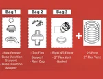 Noritz EZ2FVK-1 Flex Vent 2" Kit 25 Feet New. Price: $574.61.