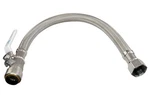 12 Pack 18 In Water Heater Connector 1/2 Ptc X 3/4 Fip Braided Steel W/ Ball Open. Price: $142.49.