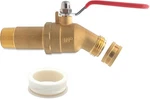 Water Heater Drain Valve 3/4" Mnpt Full Port - Brass Sediment Flush With 2 New. Price: $43.80.