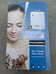 Thermoflow E-mini Plus Tankless Water Heater Electric 5.5KW 220 240V New Nib Open. Price: $44.99.