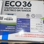 Ecosmart 36 Kw 7.03 Gpm 240-VOLT Electric Tankless Water Heater (for Parts). Price: $224.99.