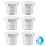 Frienda 6 Pieces Rv Hot Water Heater Drain Plug With Tape, 1/2 Inch Npt White New. Price: $11.94.