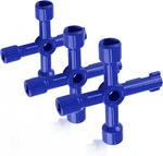 4-WAY Multi-functional Utilities Key (3 Pack), Zinc Alloy Triangle/square Univer New. Price: $17.99.