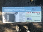 Tankless Water Heater Electric Aqua Power Whole House Open. Price: $599.00.