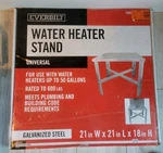 Everbilt 21 In. Galvanized Steel Water Heater EBSTAND22 New. Price: $49.99.