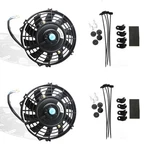Pack Electric Radiator Slim Fan Black Push/pull 12VOLT 7 Inch Mounting Kit Set New. Price: $55.45.