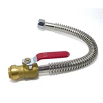 Stainless Steel Flexible Water 24 3/4" Fip (corrugated) New. Price: $40.99.