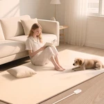 Graphene Electric Heated Floor Mat 39X63'' With Timer Cozy Comfort New. Price: $214.99.