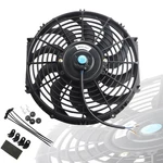Black Universal Electric Radiator Slim Fan Push/pull 12V + Mounting Ki New. Price: $38.74.