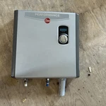 Rheem Electric Tankless Water Heater Retex (27KW) Used. Price: $250.00.