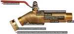 HMP011-R Brass 3/4" Water Heater Drain Valve(full PORT,3 Inch Shank House Mods Used. Price: $31.95.