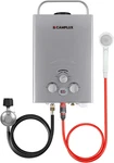 Camplux Portable Tankless Water Heater - 1.58 Gpm, Propane, Outdoor Use New. Price: $316.99.
