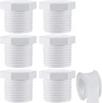 6 Pieces Rv Hot Water Heater Drain Plug With Tape, 1/2 Inch Npt White New. Price: $16.10.