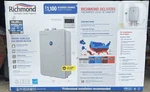 Richmond 199,900BTU Natural Gas Tankless Instant Water Heater Open. Price: $700.00.