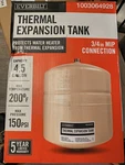Everbilt 4.5 Gal. Thermal Expansion Tank New. Price: $35.00.