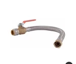 New Sharkbite Flexible Water Heater Connector 3/4+BALL Valve 3/4" Fip 18 Open. Price: $25.00.