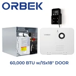 Orbek 60,000 Btu Tankless Water Heater W/15X18" Door Compatible With All Rvs New. Price: $321.49.