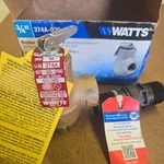New Watts 374A Pressure Relief Valves, 3/4" Water Heater Brass 6895569. Price: $31.95.