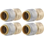 Sharkbite Max 1/2 Inch Brass Push To Connect Pipe Fitting Pack Of 4 New. Price: $35.59.