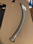 18" Fluidmaster B1H18 Water Heater Connector, Braided Stainless Steel - 3/4" Fip New. Price: $13.50.