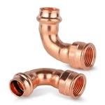 2-PACK Hesun Copper Female Elbow, 3/4" X Npt Pressure... New. Price: $49.73.