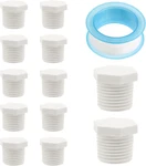 12 Pcs Water Heater Drain Plug, 1/2 Inch Npt White Plastic Compatibl New. Price: $12.79.