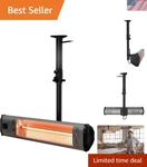 HS-1500-TC Silent Infrared Heater Ceiling Mount Indoor/outdoor Comfort New. Price: $165.99.