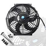 Mostplus Universal Electric Radiator Slim Fan Push/pull 12V W/ Mounting Kit 10" New. Price: $34.99.