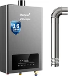 Ranein Instant Propane Water Heater, 3.6 Gpm, 80K Btu, Smart Temp Control. Price: $498.99.