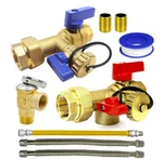 Cmi 3/4 In. Tankless Water Heater Valves Installation Complete Kit New. Price: $97.00.