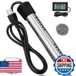 Immersion Water Heater Electric, 2000W Portable With 304 Guard New. Price: $49.06.