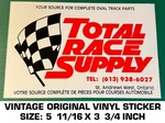 Total Race Supply - Vintage Original Decal Sticker Racing Products Used. Price: $7.24.