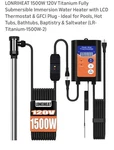 Water Heater With Lcd Thermostat &gfci Plug .titanium -1500W-2 New. Price: $120.00.