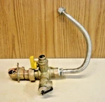 TWHWOR3-RINNAI Hot Water Outlet U245-865-3 W/isolation & Pressure Relief Valves Used. Price: $99.00.