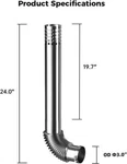 Direct Elbow And Chimney Rain Cap Water Heater Round Tube Air Ventilation New. Price: $94.99.