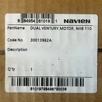 Navien Dual Ventury Motor NHB-110 Part # 30013982A New. Price: $50.00.