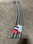 3X Everbilt 3/4"PTC Fip 24" Braided Stainless Water Connector Read!!! Used. Price: $18.99.