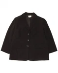 Luisa Spagnoli Womens Button Blazer Jacket It 52 2XL Black Polyester BD36 Pre-owned. Price: $46.10.
