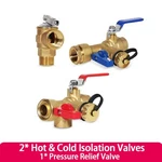 3/4 Inch Tankless Water Heater Service Valve Kit W/relief For New. Price: $89.99.