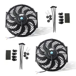 Mostplus Black Universal Electric Radiator Slim Fan Push/pull 12V + Mounting Kit New. Price: $75.15.
