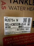 Rinnai RUS75EN Tankless Hot Water Heater 7.5 Gpm Natural Gas Outdoor Install New. Price: $839.99.