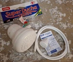 Fame Super Ducha 4 Quattro 3825 White Tankless Electric Water Heater Shower Head Open. Price: $29.99.