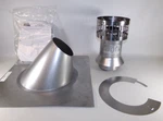 Metal Fab RTG20211 3" X 5" Vertical Concentric Termination Vent Kit, Stainless New. Price: $119.95.