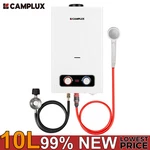 Camplux 10L Tankless Gas Water Heater Outdoor Camper Instant Hot Open Box. Price: $199.00.