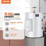 Electric Water Heater, 10 Gallon Tank Instant Hot Bath New. Price: $205.92.