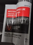 Everbilt Water Heater Supply Line 3/4 Fib X 15" (one) New. Price: $14.95.
